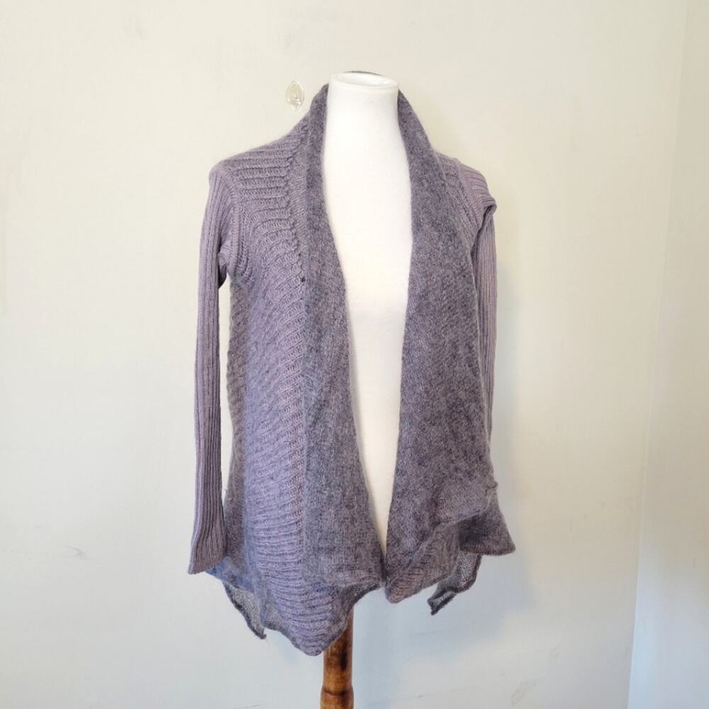 Roberto Collina Open Front Mohair Bleans Cardigan